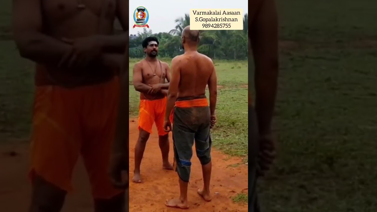 அரிவாள் வெட்டிற்கு வர்மக்கலை பிடிமுறை/தலைமை வர்மக்கலை ஆசான் எஸ்.கோபாலகிருஷ்ணன் ஆச்சாரியார்9894285755