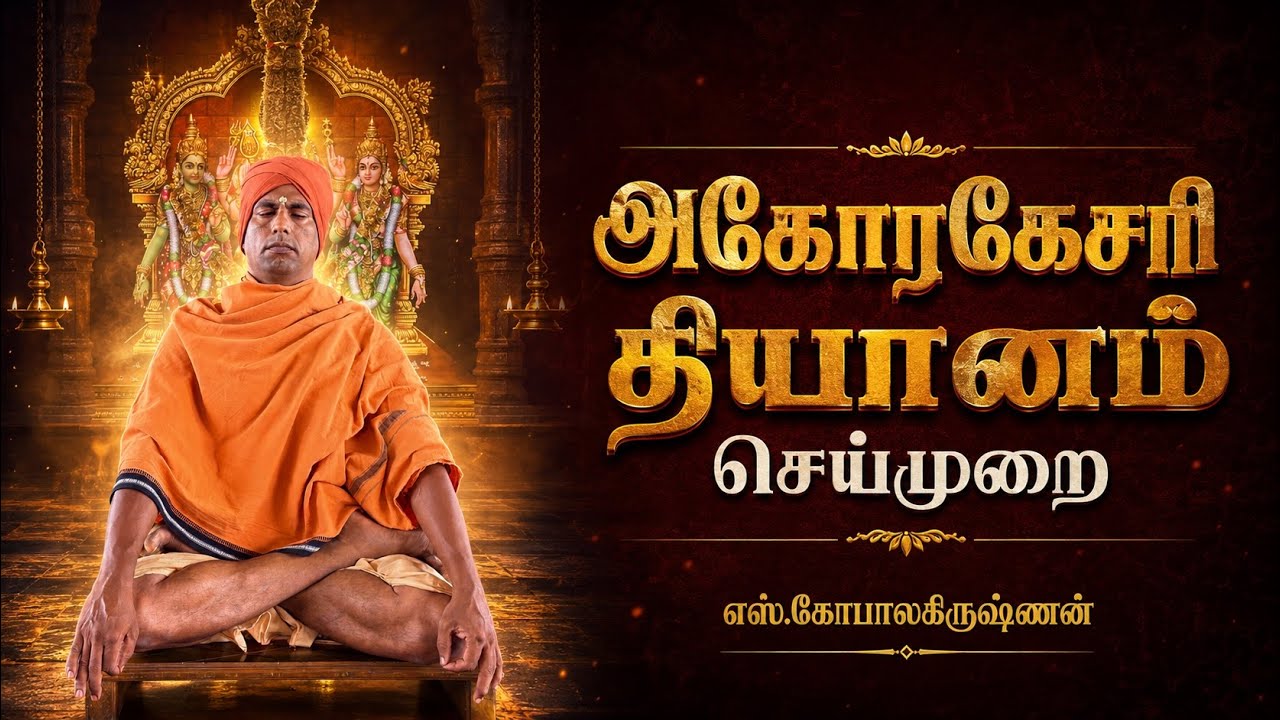 அகோரகேசரி தியானம் செய்முறை/எஸ்.கோபாலகிருஷ்ணன் 9894285755