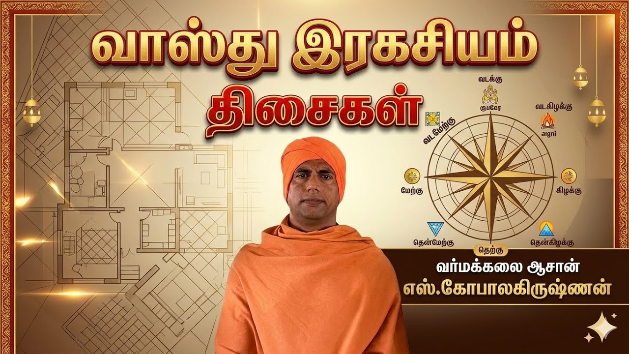 வாஸ்து இரகசியம் “திசைகள் “ / வர்மக்கலை ஆசான் எஸ்.கோபாலகிருஷ்ணன் 9894285755